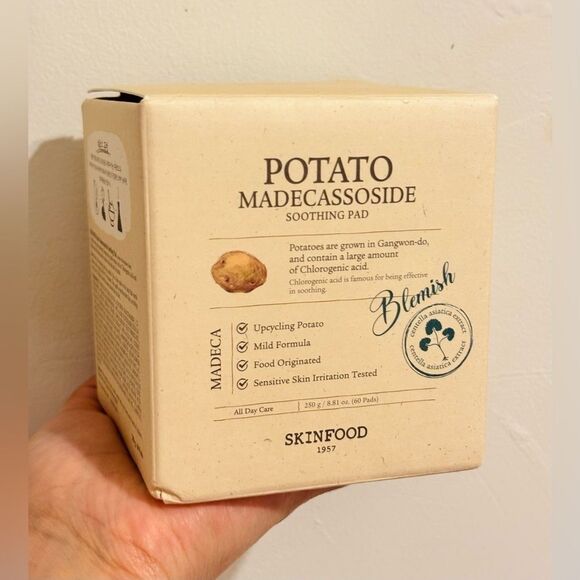 Skinfood Potato Madecassoside Soothing Toner Pads -Korean Skincare , Niacinamide - Picture 1 of 6